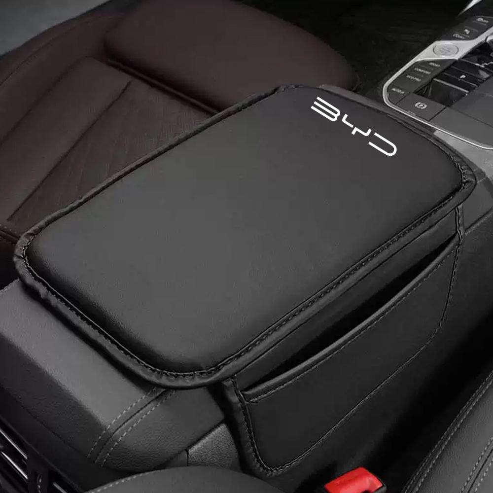 Car Armrest Box Pad Center Console Arm Rest Storage Pocket For BYD Atto 3 Yuan Plus Dolphin Seal Song Plus Han Don Car Styling