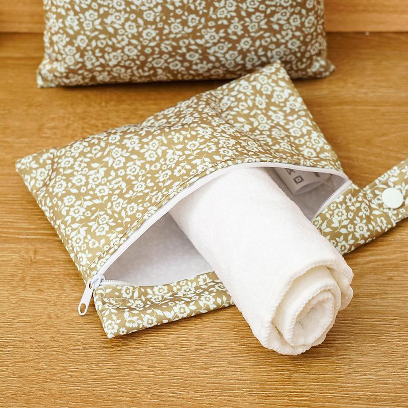 2pcs/Set Waterproof And Reusable Wet Dry Bags For Diapers Travel Beach Pool Daycare Baby Items Yoga Gym Bag For Swimsuit