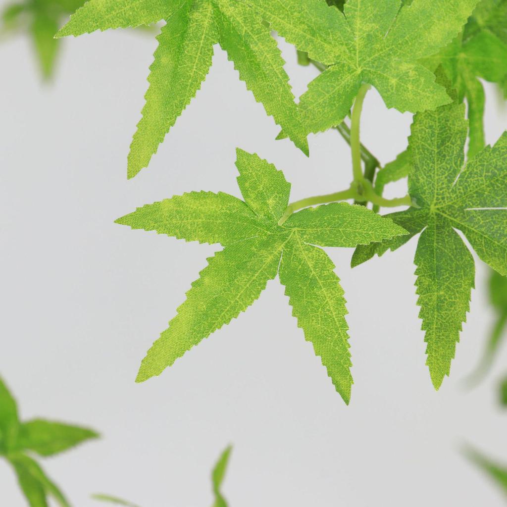 Multi-Stem Maple Tree Simulation: Floor-Standing Potted Plant for Home, Living Room, or Window Display