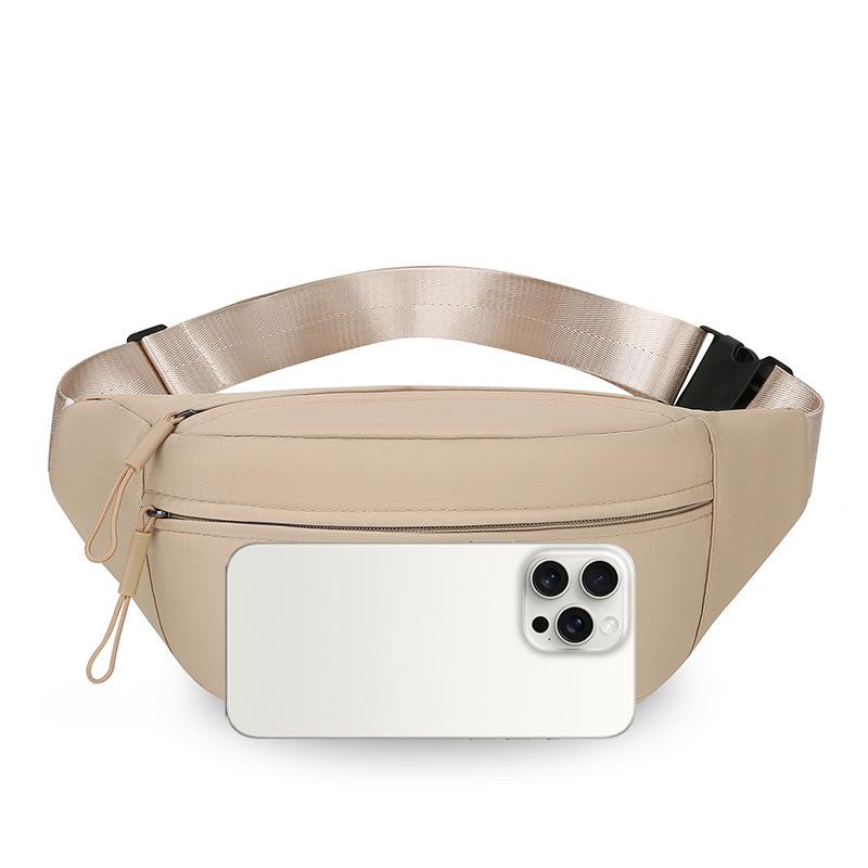 1 Stück Unifarbene Bauchtasche Damen Einfach Freizeit Reise Schulter Umhängetasche Sport Handy Tasche Outdoor Tragbar Mode Brusttasche Trend