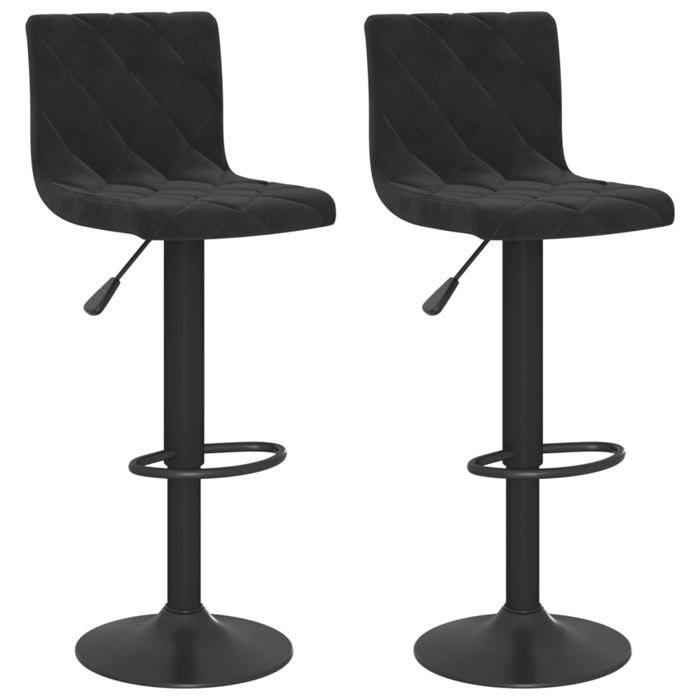VidaXL Lot de 2 Tabourets de Bar, Chaise de Pub, Siège de Bistrot, Meuble de Salle à Manger Cuisine Salon Maison Intérieur, 333728