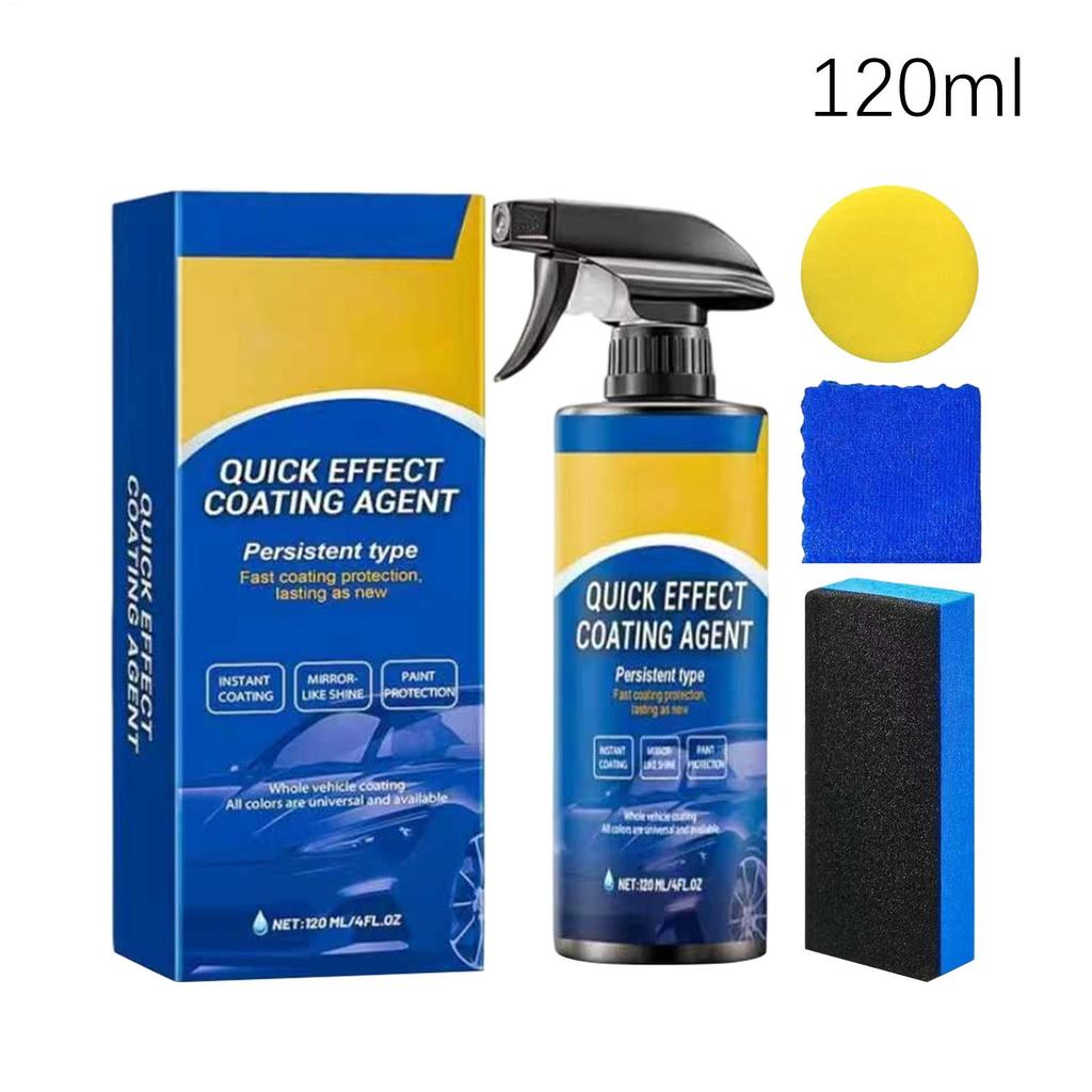For Cars Spray Coating Agent Waterproof Multifunctional Agent With Sponge Waterless Wash Polish For Hygiene Daily Detailing