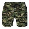 3D Digital Printed Men's Beach Shorts Hawaiian Camouflage Style Loose Casual Shorts