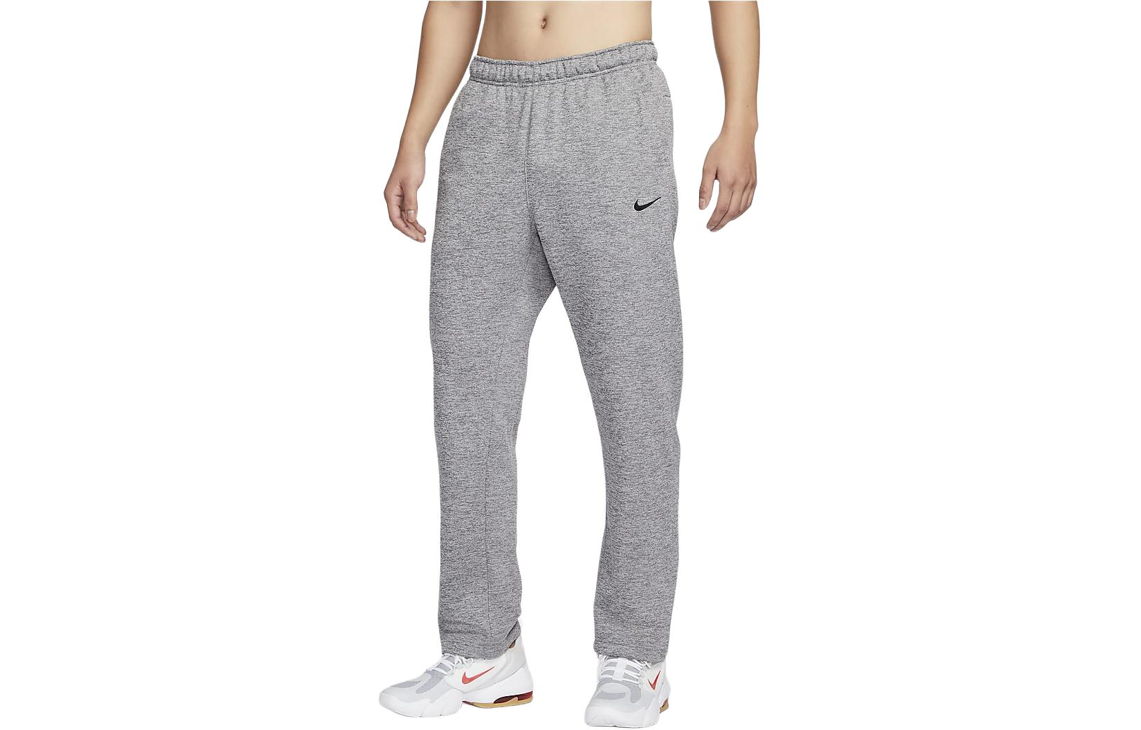 Nike Therma FIT Solid Color Fleece Lined Casual Elastic Cuff Knitted Sweatpants Men s Toned Dark Gray DQ4857-063 XXL