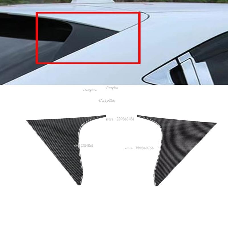 For Honda Vezel HR-V HRV Carbon Fiber Rear Window Triangle Cover Trim Decoration Exterior Accessories Car Styling