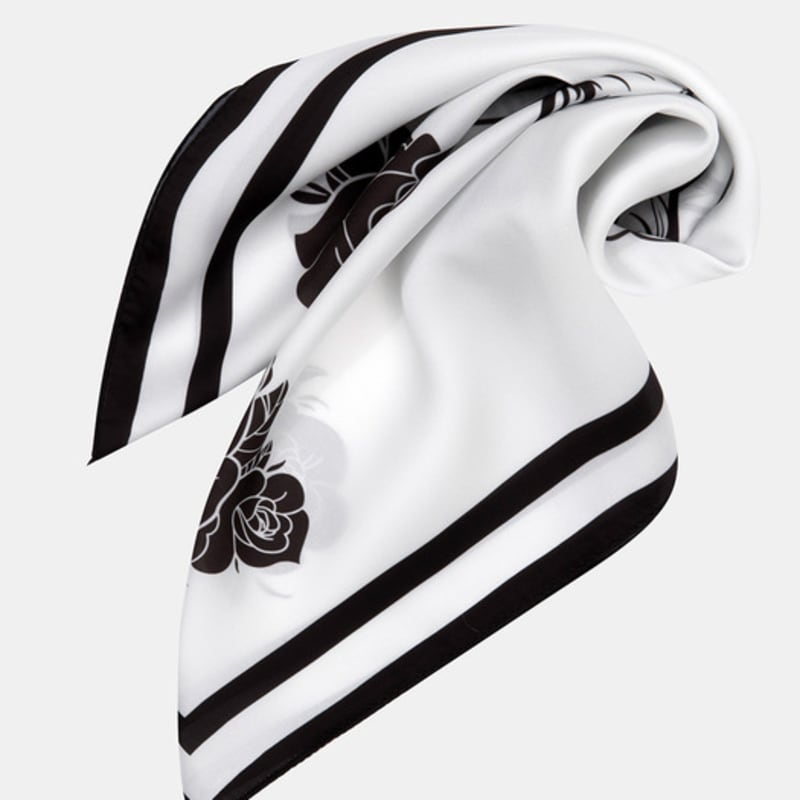 RECLOW ROSE SKELETON SCARF BLACK