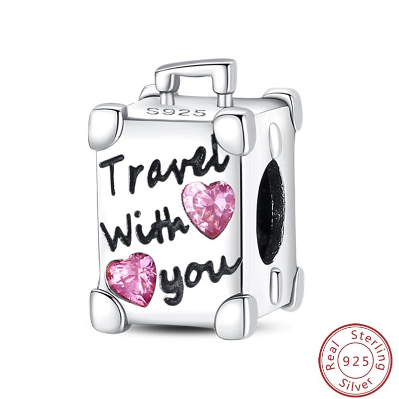 Love Traveling Copper Backpack Suitcase Luggage Camera Airplane Charms 3Mm Diy Fine Jewelry Making