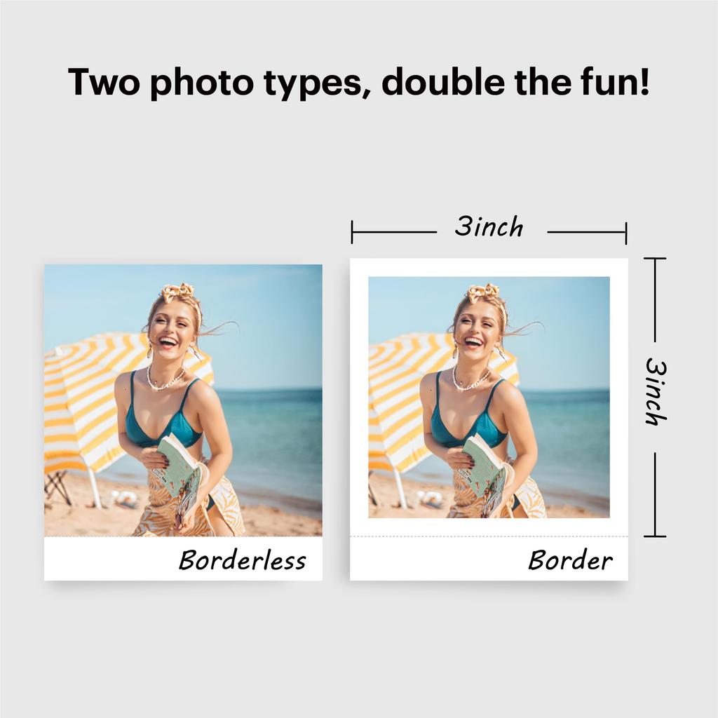 Kodak Mini 3 & Mini Shot 3 Series 3x3 Inch (7.6x7.6cm) Cartridges with Integrated Paper and Color Ribbon, 60-Pack