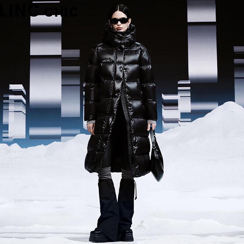 Jinyujie Women's Long Thickened Puffer Down Jacket