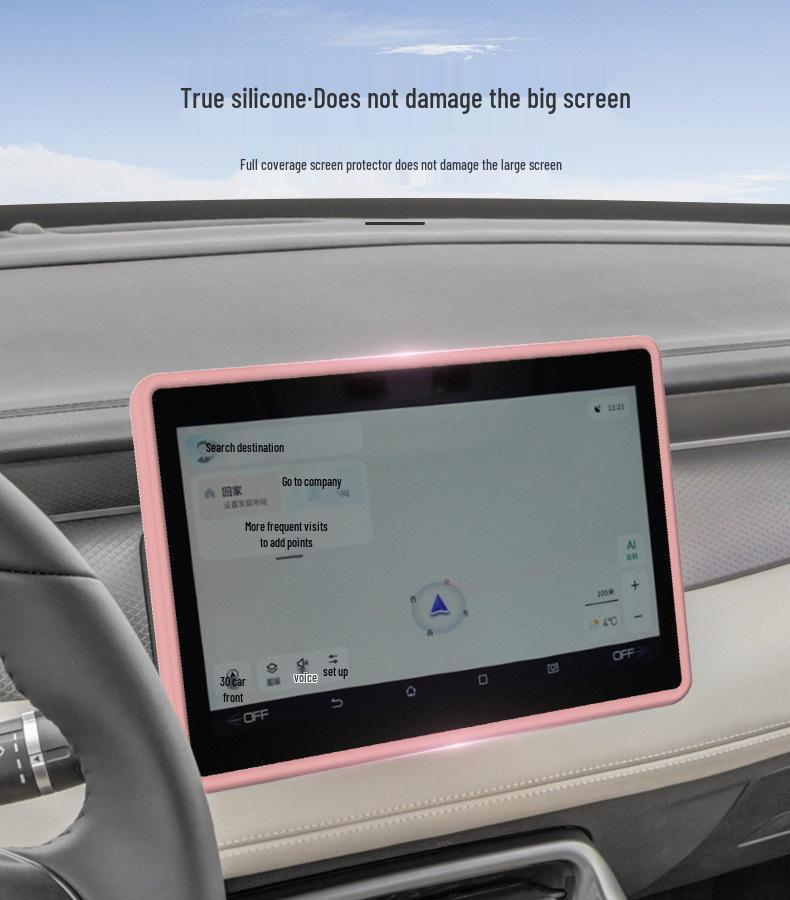 BYD Dolphin Center Screen Protector & Bezel Cover for Interior Modification
