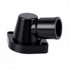 90 Degree Swivel Thermostat Housing Water Neck 1.5in Black Billet Aluminum Alloy Replacement for LS Engine