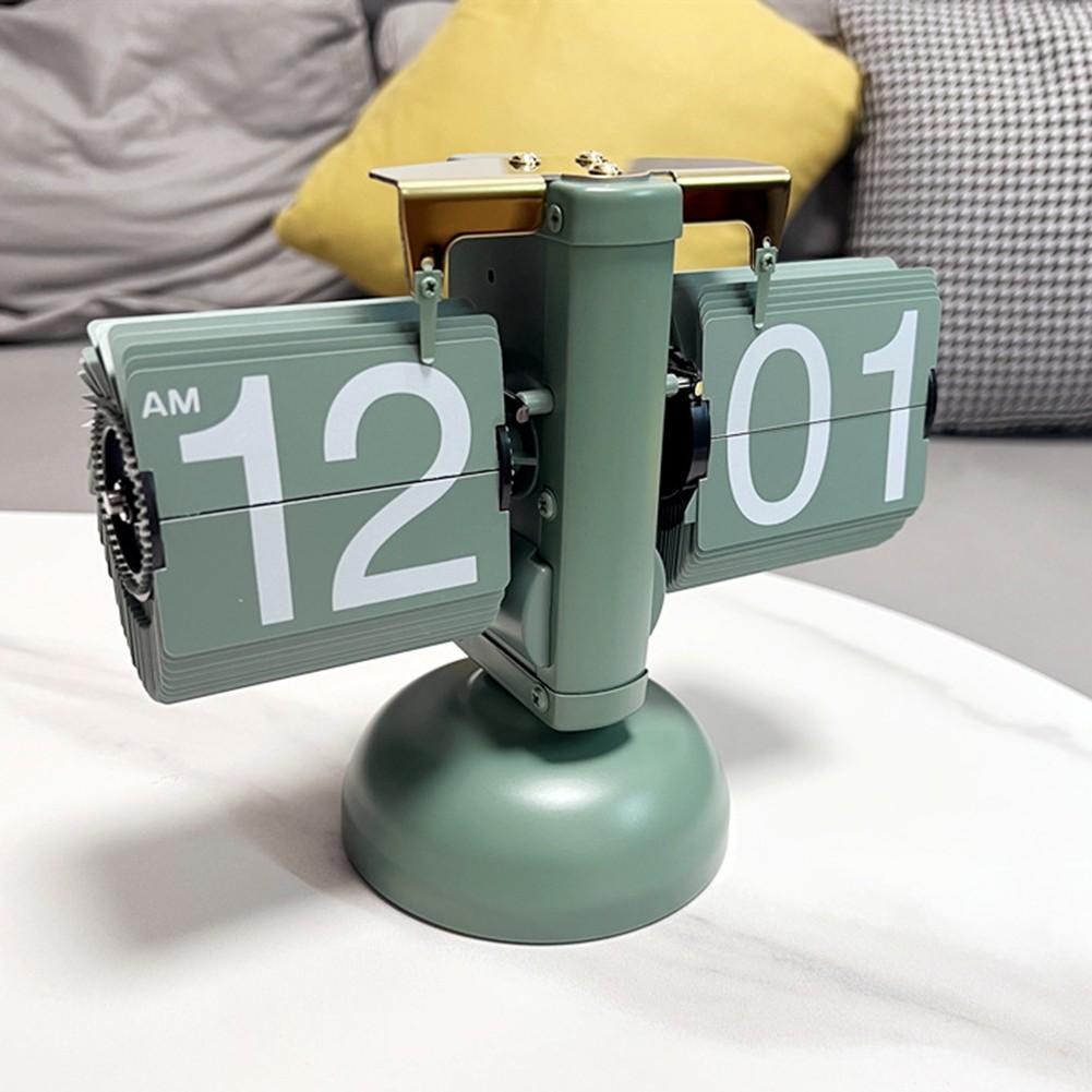 Flip Clock Retro Vintage Auto Flip Clock Desk Clock Table Clock Home Decor