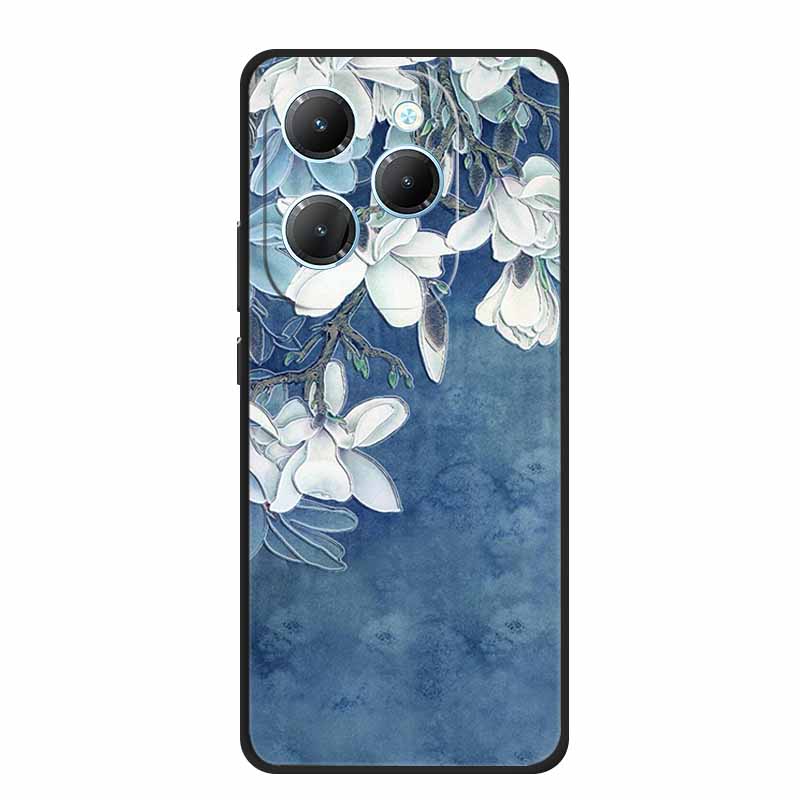 For Infinix Note 40X 5G Case 3D Relief Emboss Black Silicone Soft Back Cover Case For Infinix Smart 8 Plus Hot 40 Pro 40i Case