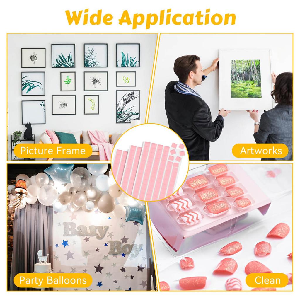 288Pcs Sticky Tack Putty Removable Adhesive Poster Putty Mounting Tacky Putty for Hanging Pictures Art Decorations
