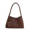 Fashion Woven Leather Totes Bags with Braided Top Handle Underarm Bag Minimalist Chic Shoulder Purse for Casual Everyday Wear