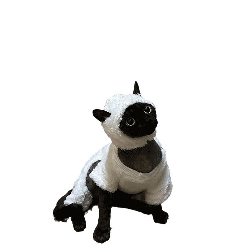 

Зимняя одежда для кошек породы сфинкс, утепленный пуловер для четвероногих кошек, двухсторонняя бархатная пижама для кошек породы девон-рекс S-weight 1.5-2kg