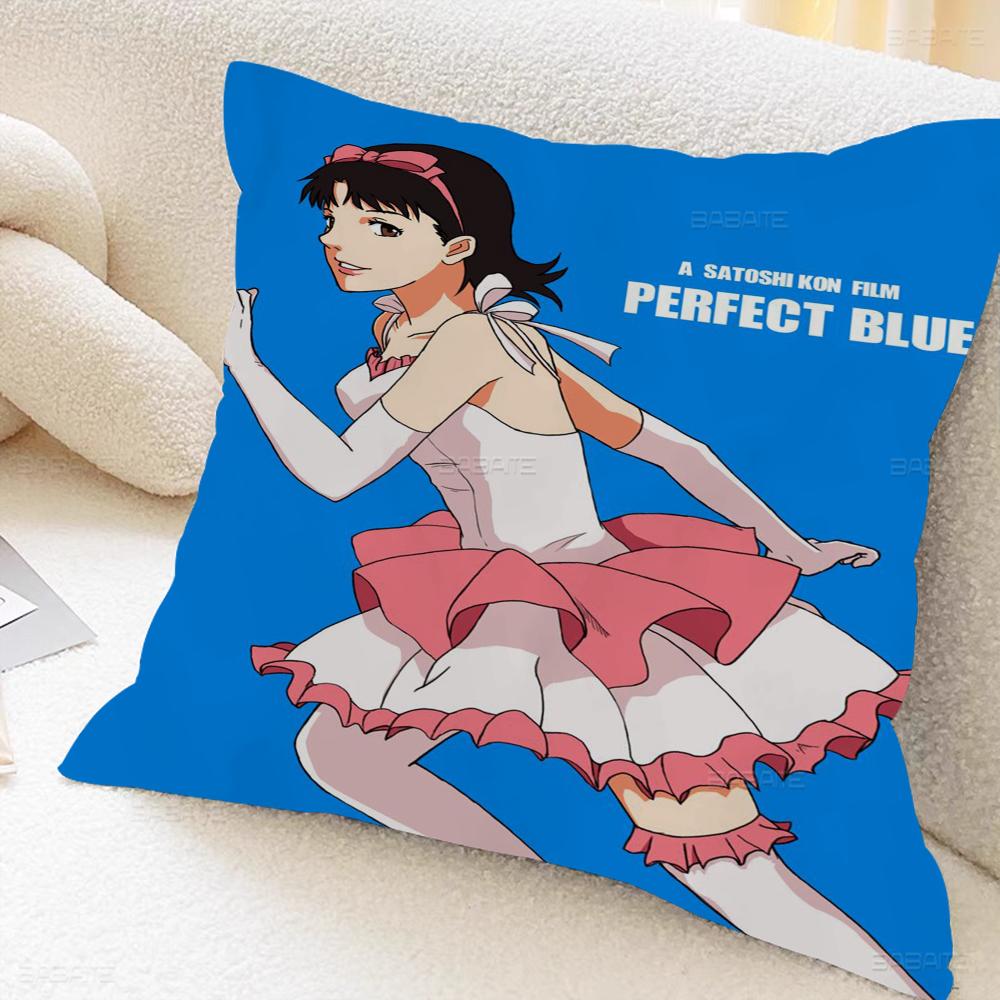 Japan Anime Perfecta Blue Pillow Cover For Bedroom Room And Living Room Sofa Decorative Cushion Cover