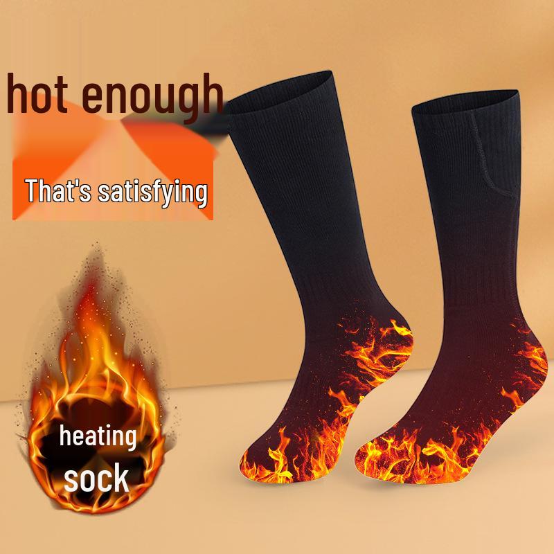 Smart Electric Heated Socks for Skiing and Warmth – Cotton Heating Socks