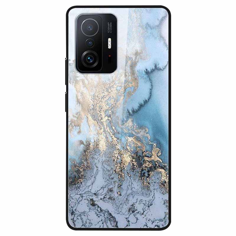 Tempered Glass Case For Xiaomi 11T Cover 6.67 Cool Bumper Hard glass Case For Xiaomi 11T Pro Case Mi 11T Pro Mi11T Capa Shells