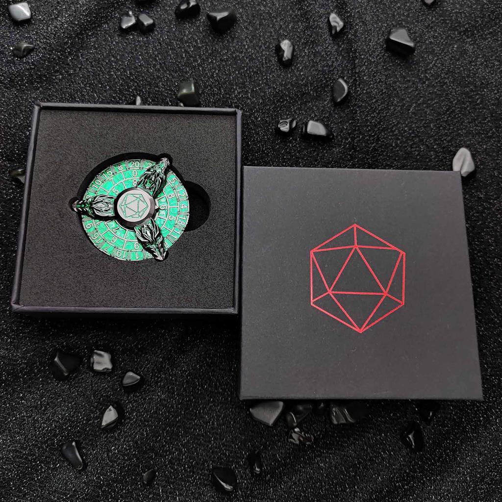 Metal EDC Fidget Spinner Dice Roller Antistresse Gyro Relieve Stress Relief Toy Handle Spinning Top Tip Cool Things Novelties