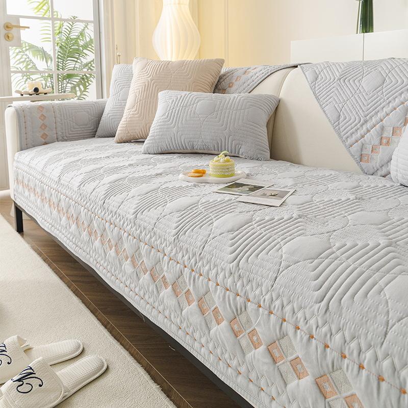 

Washed Cotton High-Grade Sofa Cushion Universal Dust-Proof Sofa Cover Cover Cloth Universal In All Seasons New Anti-Cat Scratch 70*70cm
