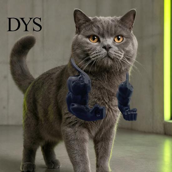 3D Printed Cat Toy Muscle Arm, Funny Photo Prop, Muscular Props Pet Shoulder Attachment for Feline Cosplay Costume Party Accessories Lightweight
