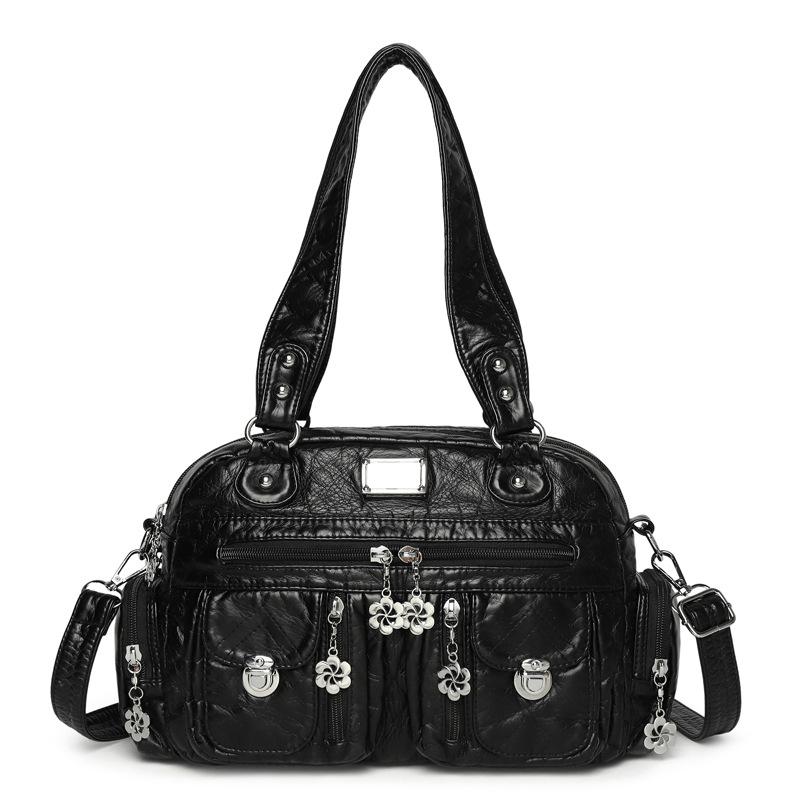 Γυναικεία Ρετρό Τσάντα Ώμου Crossbody Μεγάλης Χωρητικότητας PU Τσάντα Tote