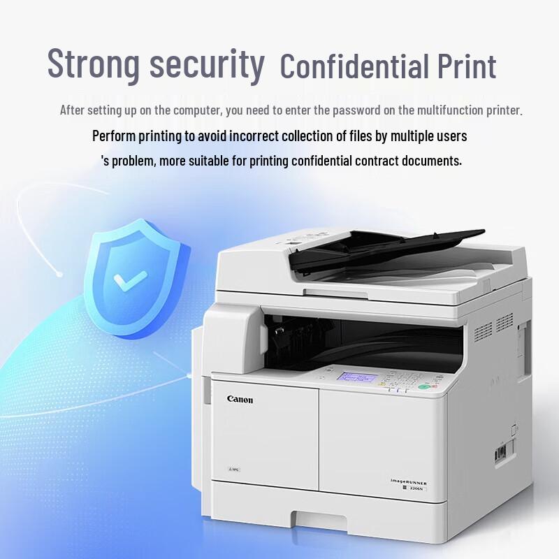 Canon iR Series A3 Black and White Laser Multifunction Printer CN plug (adapter included)