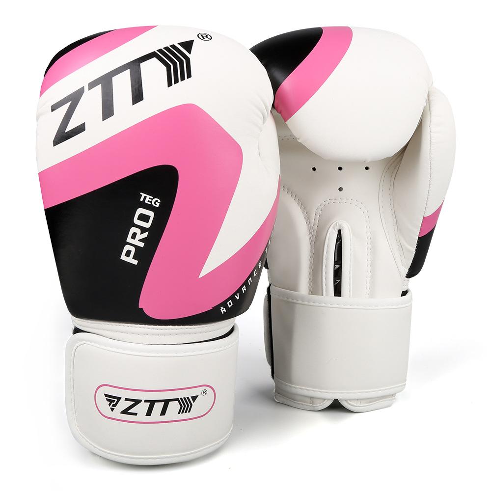 Voksne boksehansker med fortykket PU-lær + profesjonelle konkurransetreningskamp hansker og boksehansker