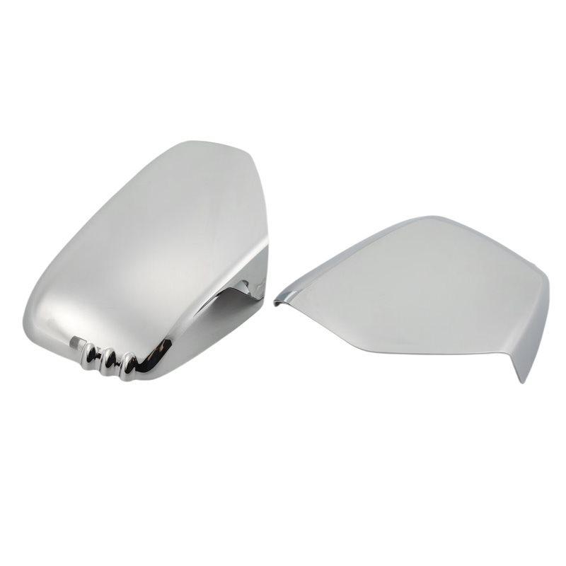 A65P-Car Door Rearview Mirror Cover Paste Type Door Wing Mirror Cap For Mitsubishi Triton L200 2005-2014 Pajero Sport 2011