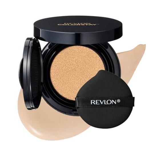 Revlon ColorStay Longwear UV Cushion Foundation 004 Ivory SPF50+ PA++++ 12.5g Long-lasting Radiance Coverage Transparency Moisturizing Pores Whitening