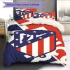 Atlético Madrid Bettwäsche Bettdecke Set Bettbezug Kissenbezug Heimdekoration Geburtstagsgeschenk (1 Bettbezug + 2 Kissenbezüge, ohne Füllung)