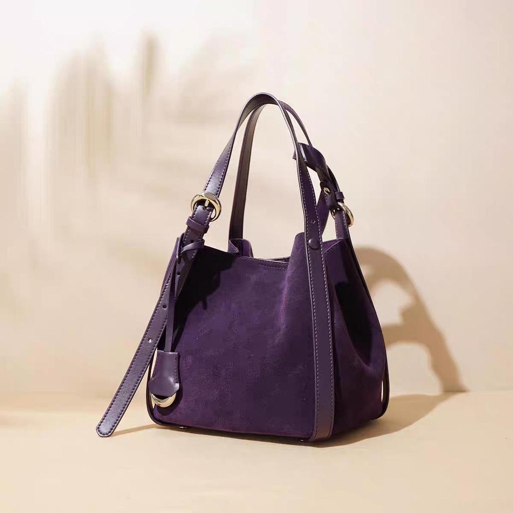 2024 Women's Genuine Leather Large Capacity Commuting Tote Bag