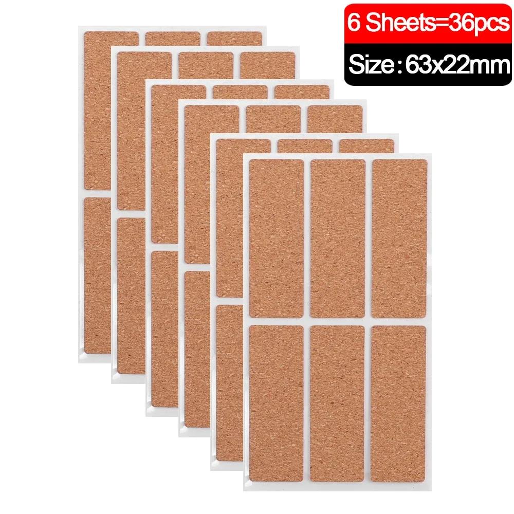 

36-96 шт. Дубовые деревянные этикетки, наклейки, самоклеящиеся наклейки для бутылок, банок, этикетки для органайзеров, упаковочные этикетки