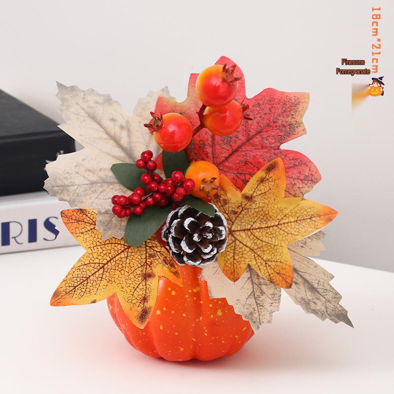 Children's Handmade DIY Halloween Pumpkin Decorations for Indoor Scenes