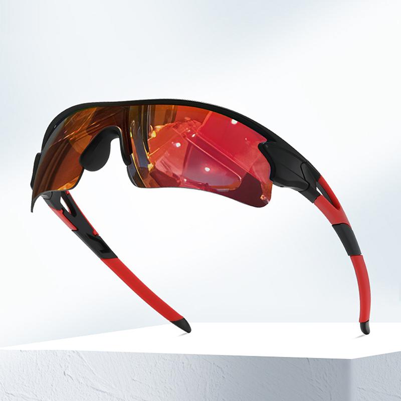 Sport Sunglasses Cycling Glasses +Box For Men Women Tr90 Frame With Hd Lens Anti-Glare For Running Driving Fishing Men