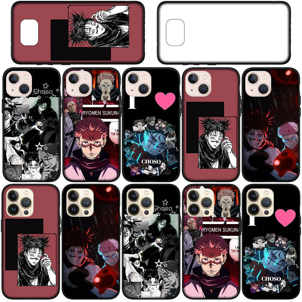 Cover for iPhone 16 15 Xiaomi Redmi Note 14 13 12 11 Pro Max X 8 16e Samsung Galaxy S25 S24 S23 Moto OPPO Huawei Jujutsu Choso Kaisen Anime Phone Case