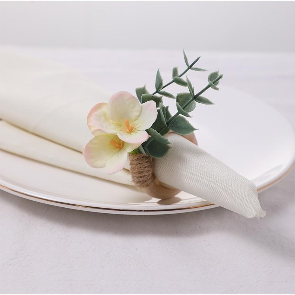 4 Stück Seidenblumen Serviettenhalter Böhmische Serviettenklammern Vintage Serviettenringe Für Hochzeit