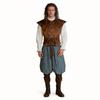 Renaissance Pirate Cosplay Outfit With Velour Material For Theatrical Events