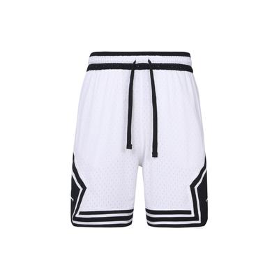 High Waist Drawstring Shorts With Solid Color Brand Logo Men Bottoms White DX1488-100