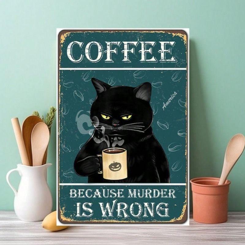 Vintage Metal Painting for Living Room Kitchen Studio Garage Wall Decor