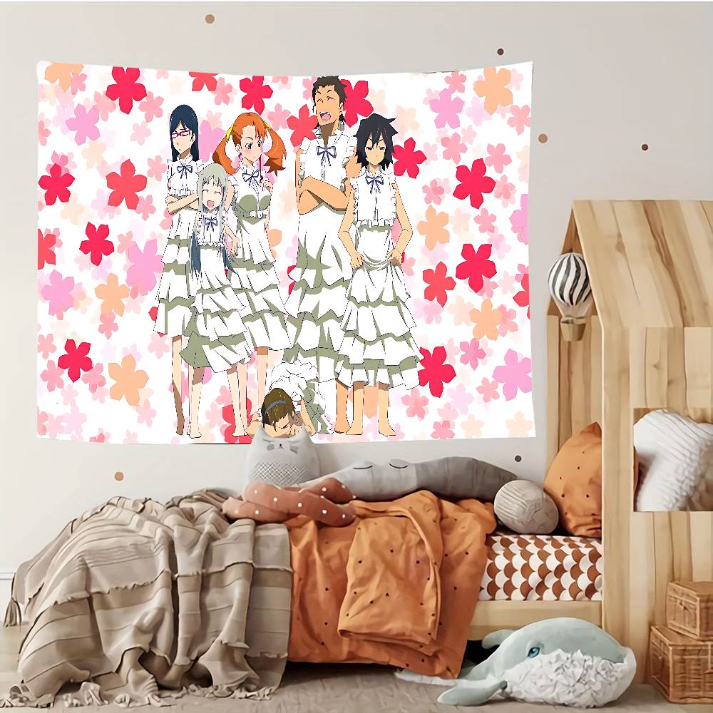 Anohana The FlowerWeSawThat Day Tapestry Customizable Tapestries Of Various Styleswall Hangings Celebrity Photo Printing