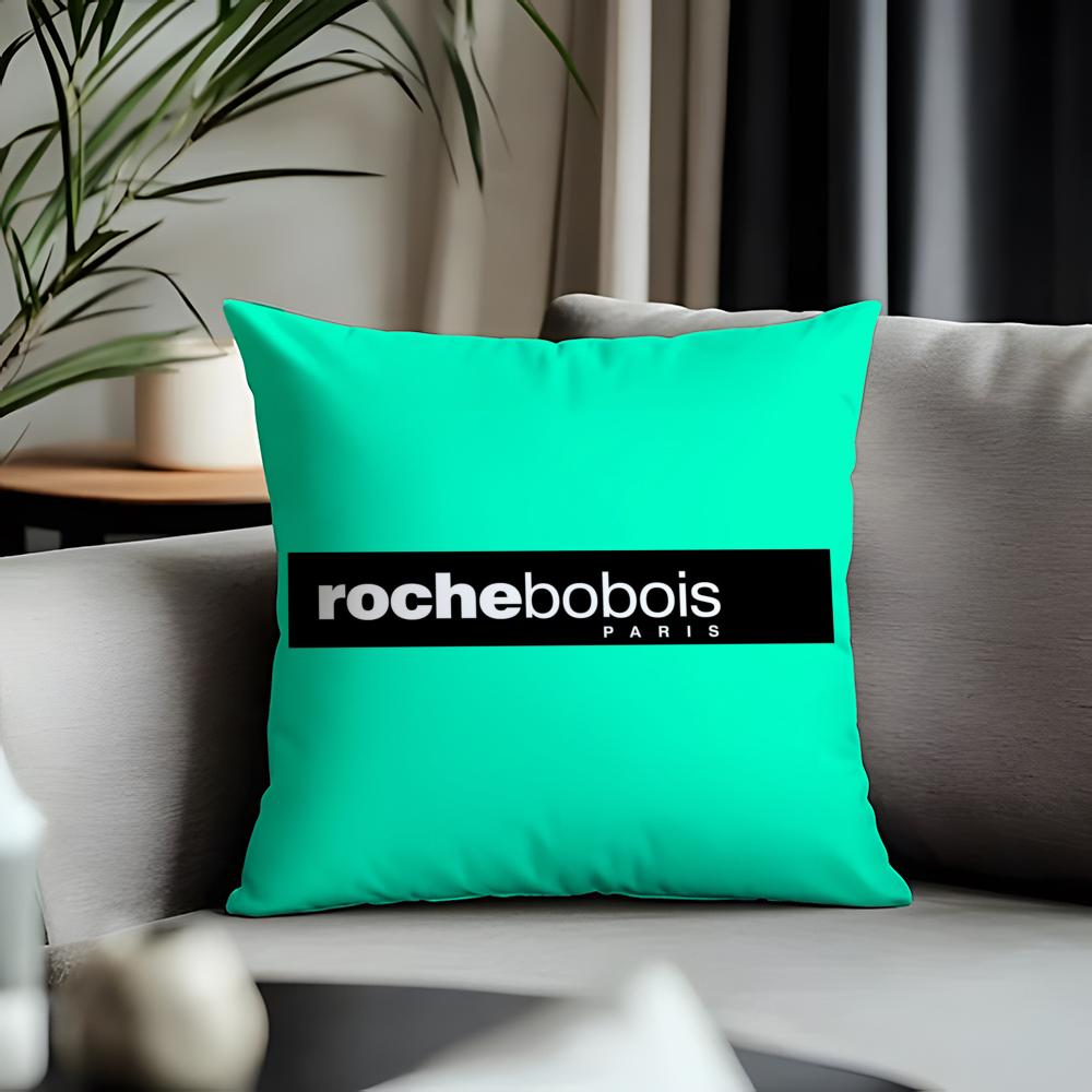 Hot Rroche Boboised Cushion Cover Antidustmite Pillowcase Invisible Zipper Silky Short Plush Sofa Cushion Cover