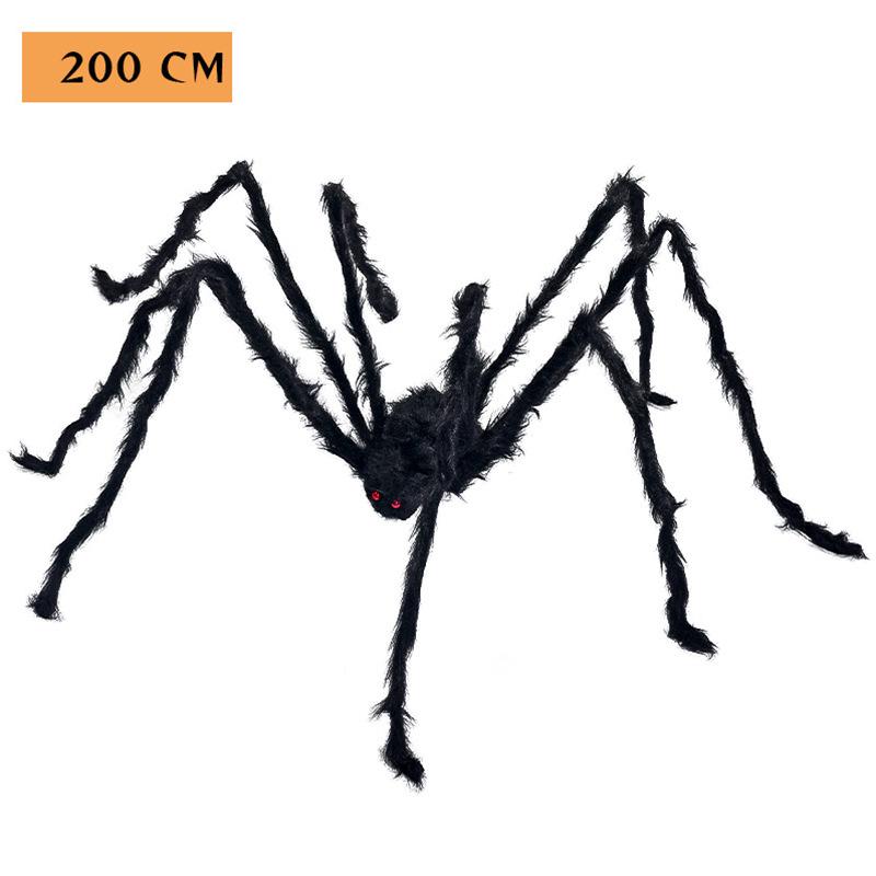 Large Plush Spider Props for Halloween Decorations - Haunted House & Courtyard Decor