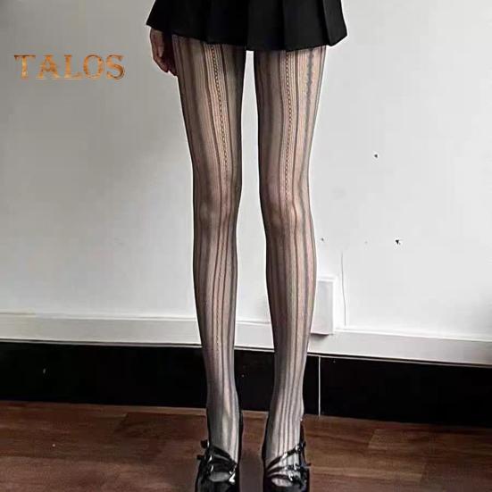 Damskie rajstopy Hollow Out Patchwork Fishnet Ultra cienkie Przezroczyste Wysoka elastyczność Antypoślizgowe Jednolity kolor Dojazdy Randki Impreza Mini spódniczka Pasująca