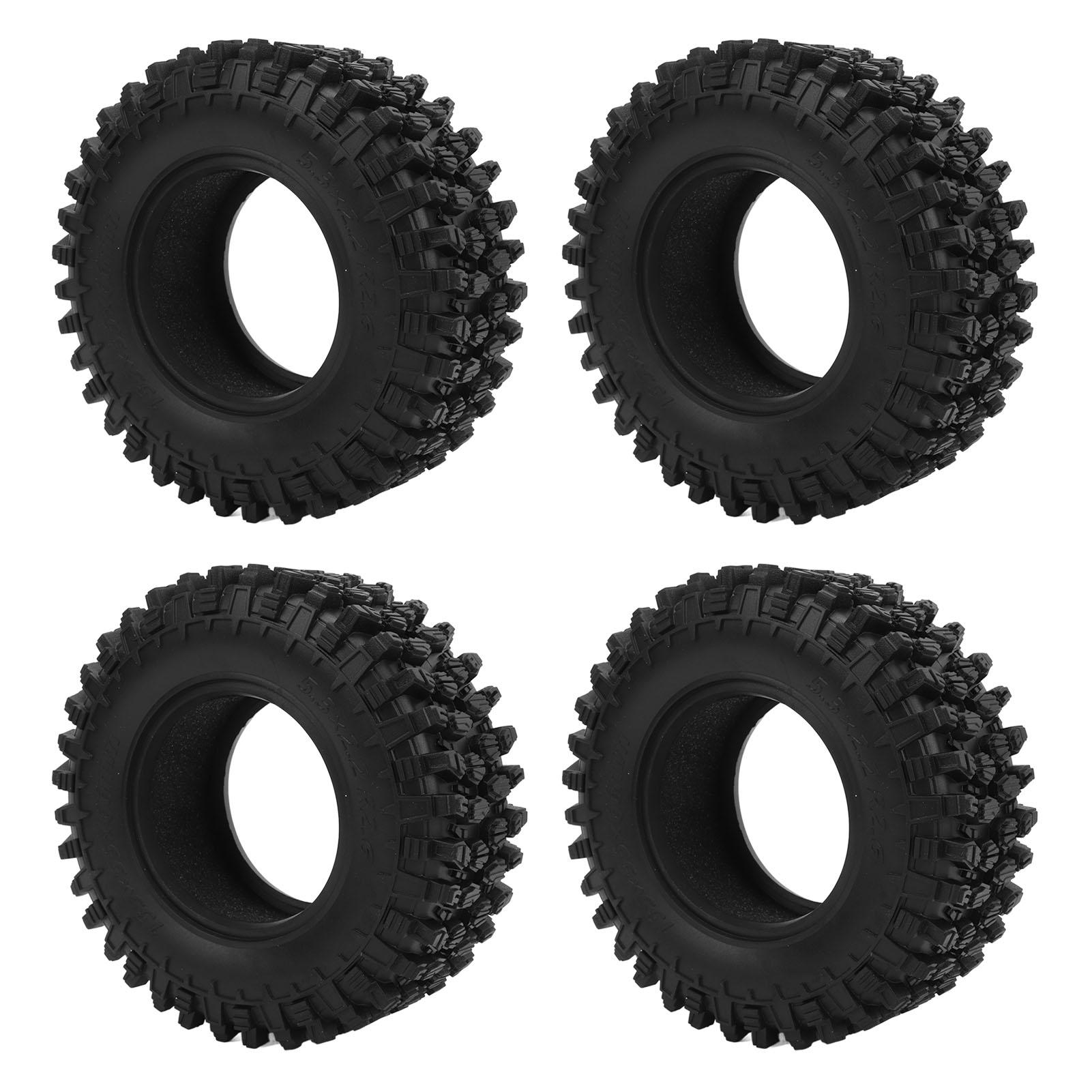 

4Pcs 2.6in RC Crawler Tires Rubber Soft Replacement RC Car Wheel Tyre for SCX10 110 RC Crawlers