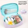 Summer Dopamine Macaron Colorblock Makeup Bag For Travel And Storage
