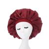 Extra-Large Satin Sleep Cap: Elastic, Wide Brim, Solid Color, Chemo-Friendly Hat