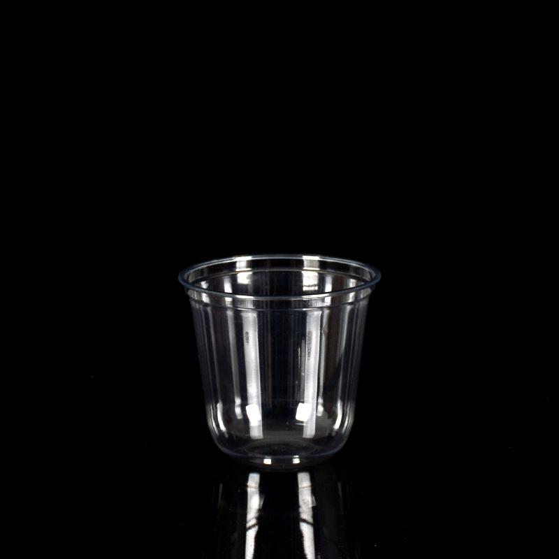 Disposable U-Shaped PET Cup for Cold Drinks, Milk Tea, Coffee, or Cocktails