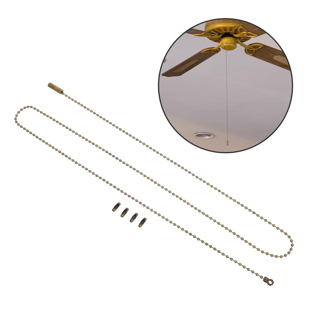 Wall Light Switch Rope Ceiling Fan Accessory Beaded Chain Teardrop Pull for Copper Lamp Extension